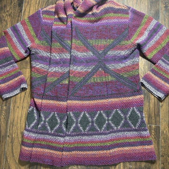 Sundance Sweater Womens XL Breathtaking Moments Cardigan LambsWool Blend Aztec - Picture 4 of 9
